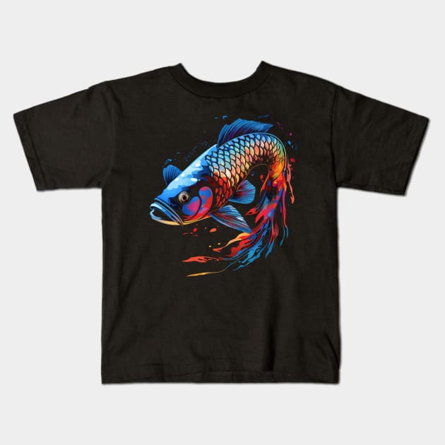 Patriotic Arowana Kids T-Shirt by JH Mart